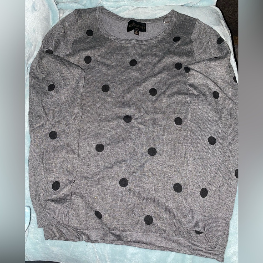 Absolutely Creative Worldwide Polka Dot Sweater Size M
